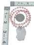 Native American Sterling Silver Rhodochrosite Bead Necklace JX130657